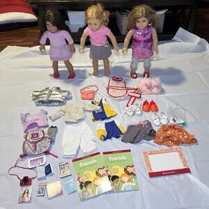 American Girl Lot-#33 Addy Mold, #22, Rebecca Rubin & Accessories (Description)